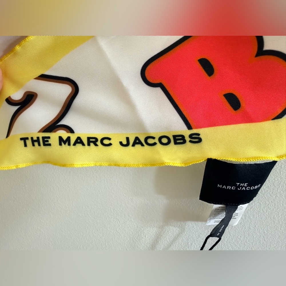 Marc Jacobs Letters Scarf in Multi Color NWT - Picture 9 of 11